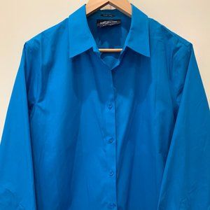 Jones New York blue dress shirt/blouse sz XL NWOT